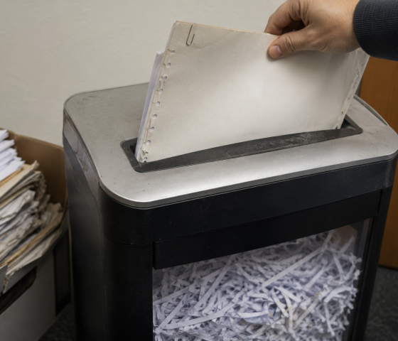 aktenvernichtung papierschredder